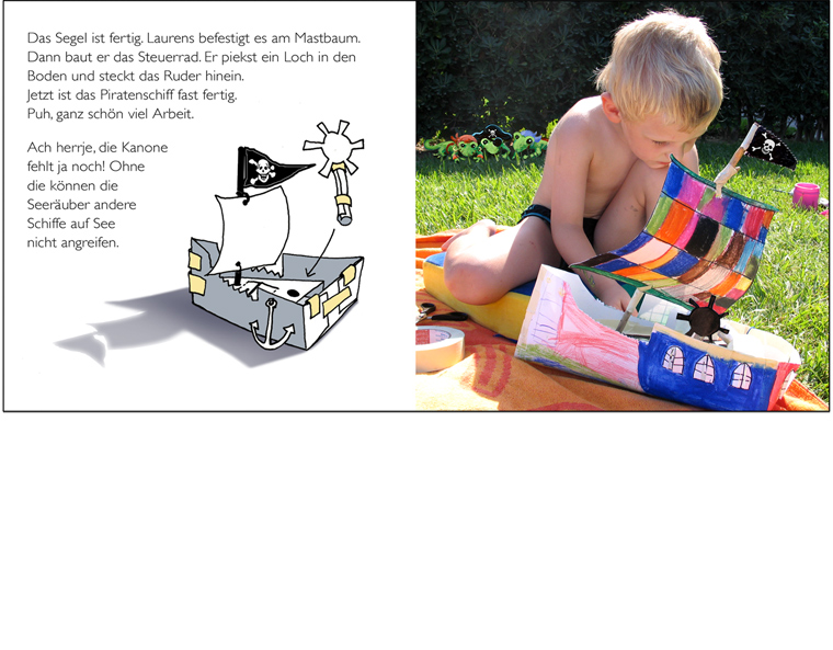 "Laurens und das Piratenschiff", Doppelseite 6