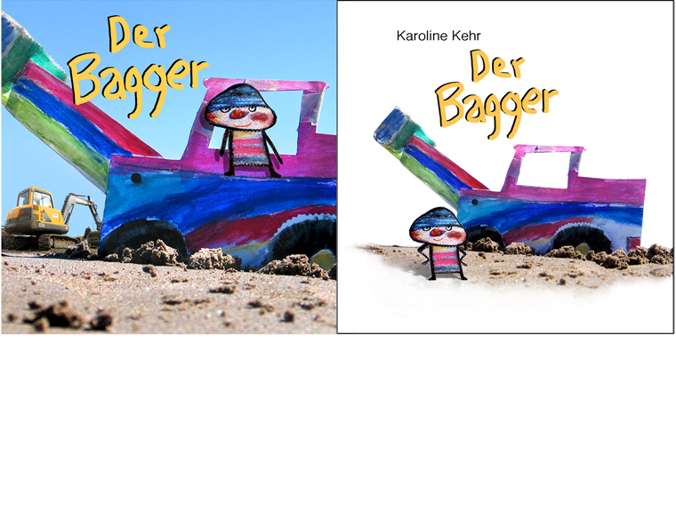 "Der Bagger", Cover und Innentitel