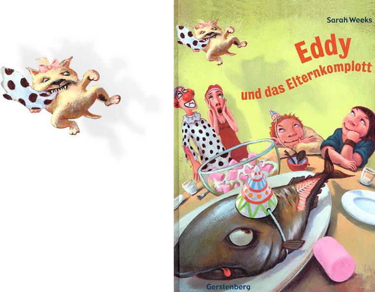 Cover für Kinderroman "Eddy und das Elternkomplott", Gerstenberg Verlag 2003