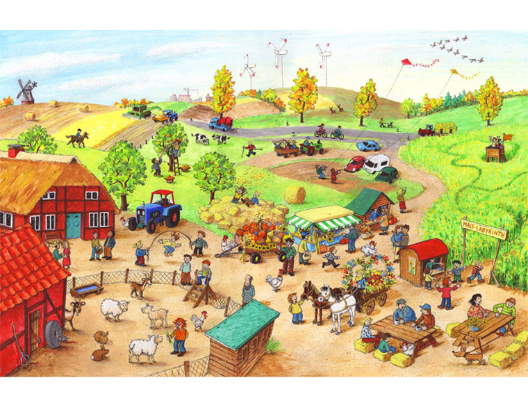 "Mein großes Wimmelbuch Jahreszeiten", Kaufmann Verlag 2013