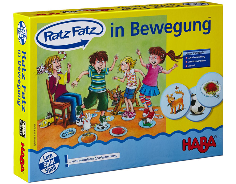 Verpackungscover "Ratz Fatz in Bewegung", Haba 2010