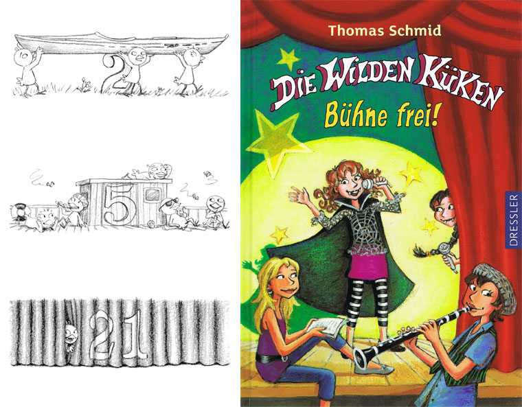 "Die wilden Kken - Bhne frei!" (Bd. 7), von Thomas Schmid, Dressler 2013