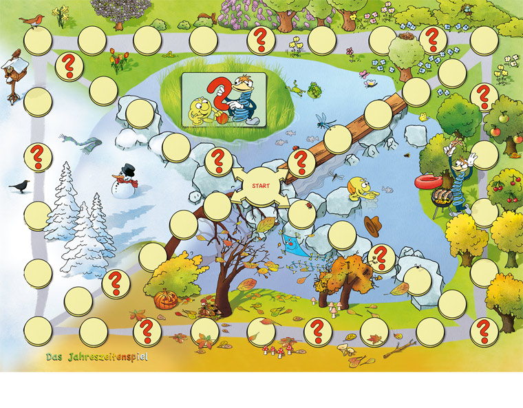 "Das Jahreszeitenspiel", Flex und Flo Spielebox 2, Diesterweg Verlag 2009