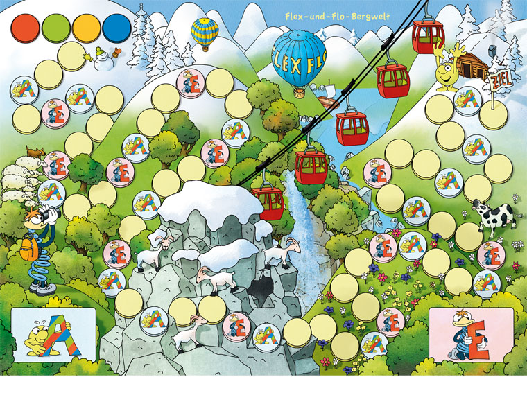 "Flex-und-Flo-Bergwelt", Flex und Flo Spielebox 2, Diesterweg Verlag 2009
