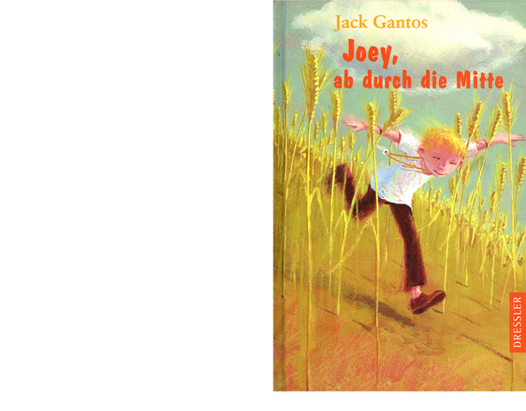 Cover fr Kinderroman "Joey, ab durch die Mitte", Dressler Verlag 2000