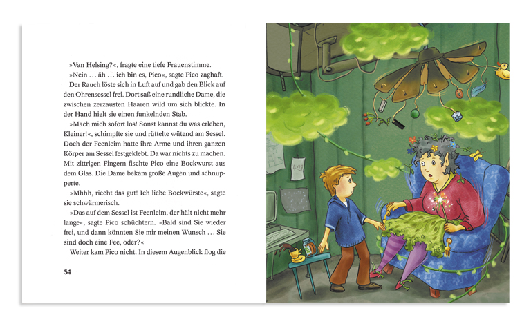 Pico und die Feenfalle, Text Christine Kleicke und Andreas Bechtold, Bild Christine Kleicke, Thienemann Verlag