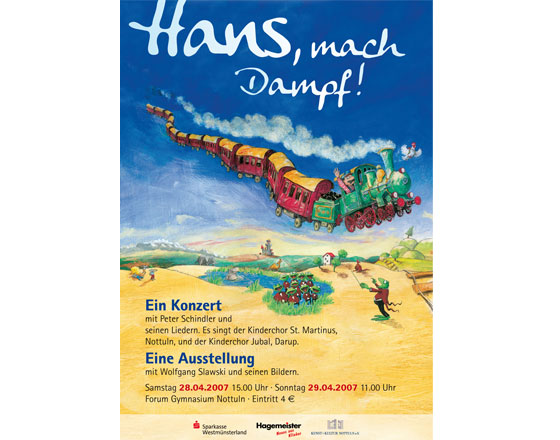 "Hans, mach Dampf!" Plakat