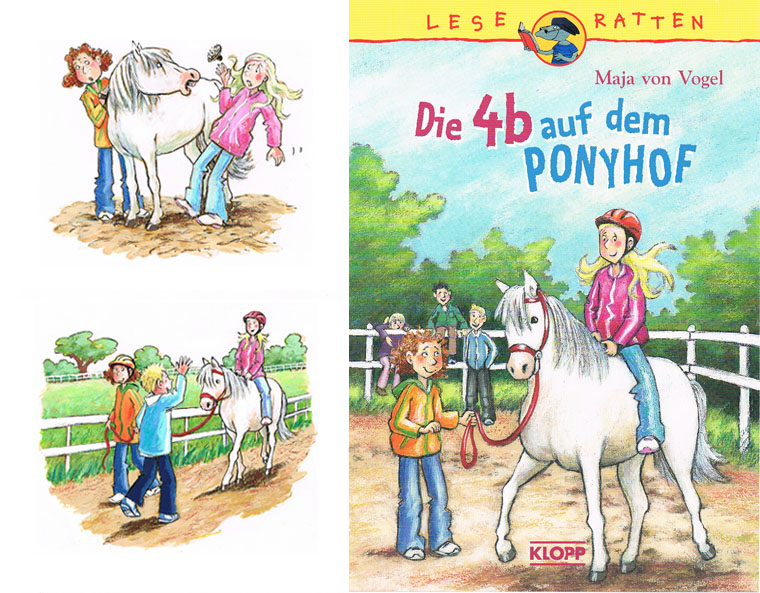 "Die 4 b auf dem Ponyhof" von Maja von Vogel, Klopp 2006