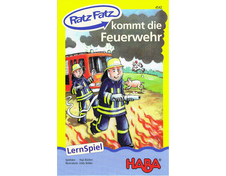 Verpackungscover "Ratz-Fatz kommt die Feuerwehr", Haba 2007