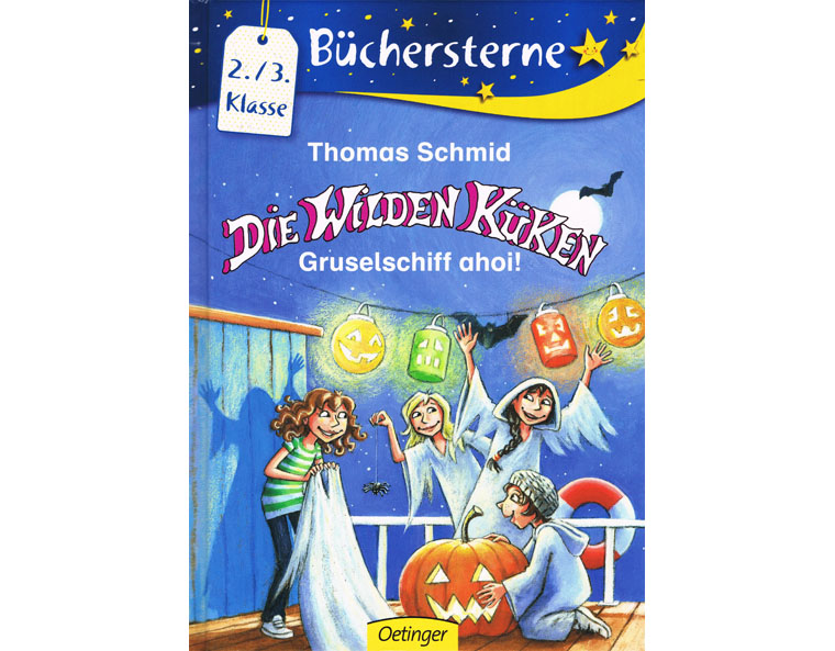 Cover "Die wilden Küken - Gruselschiff ahoi!" (Bd. 4) von Thomas Schmid, Oetinger 2014